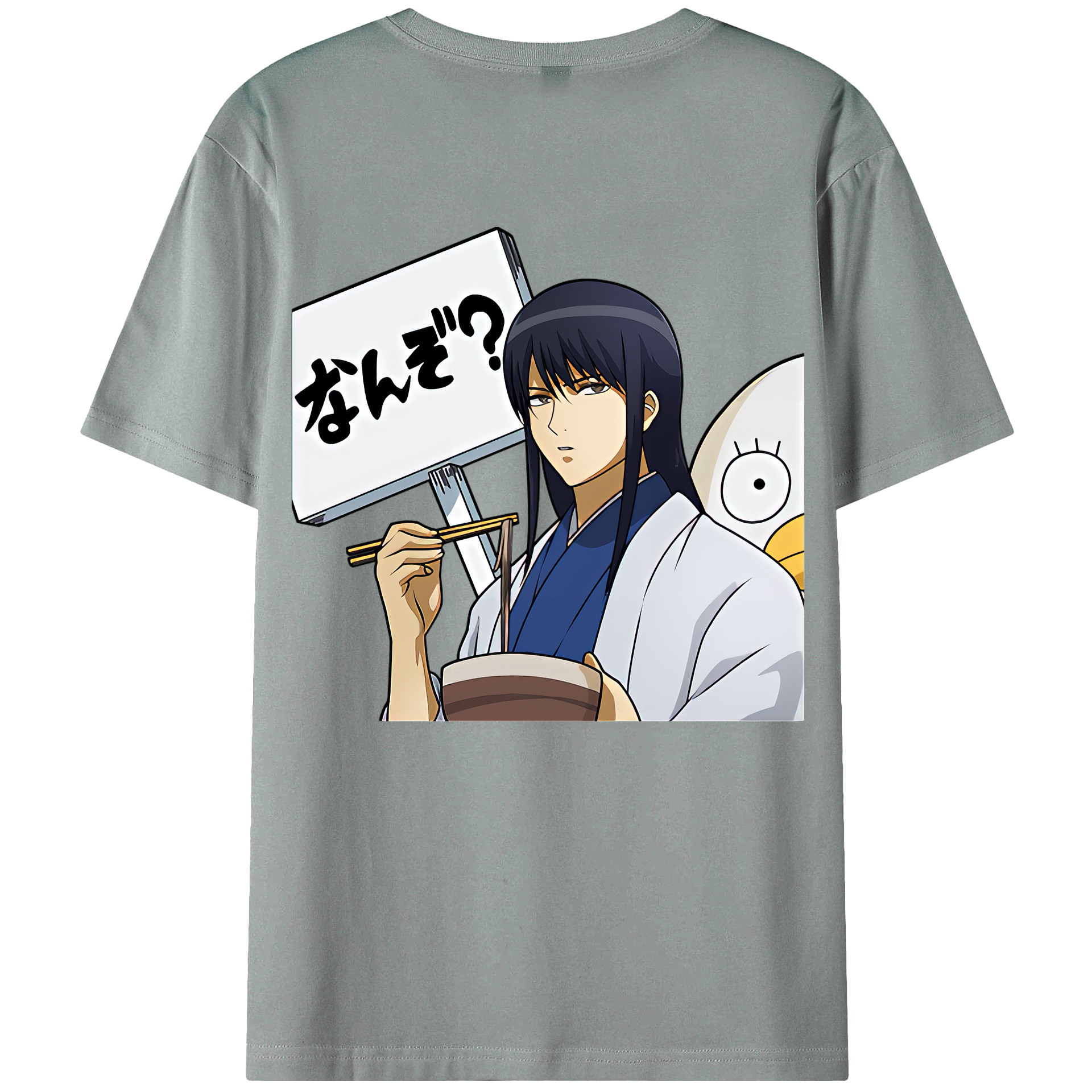 （画像用） ぎんたま 坂田銀時（さかたぎんとき） 神楽 志村新八（しむら しんぱち） GINTAMA Sakata Gintoki Kagura Shimura Shinpachi 綿100％ メンズ半袖Tシャツ（バックプリント） 通気性